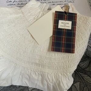 Sezane Juana Blouse - Sézane X Mdlo Ecru - Size 2